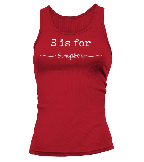 S Is For Simpson Tank top Woman