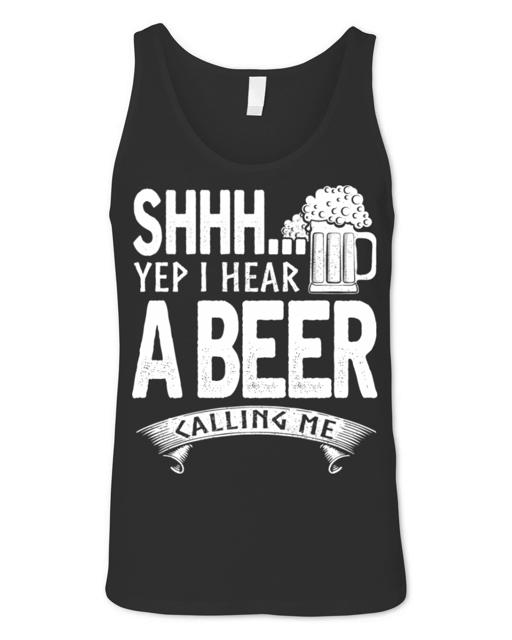 Shh I Hear Beer Calling For Me Unisex Jersey Tank