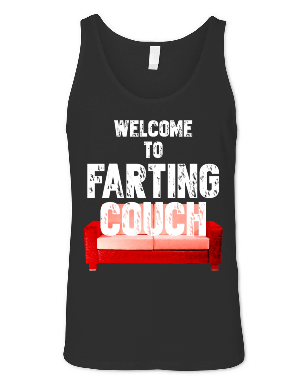 Welcome To Farting Couch Unisex Jersey Tank