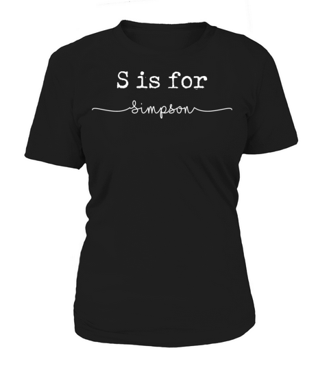 S Is For Simpson Women's T-Shirt