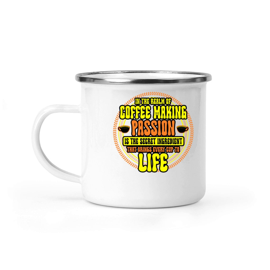 In The Realm Of Coffee Making Camping Mug