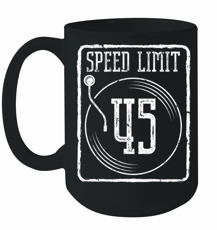 Speed Limit 45 Vinyl Record Ceramic Mug
