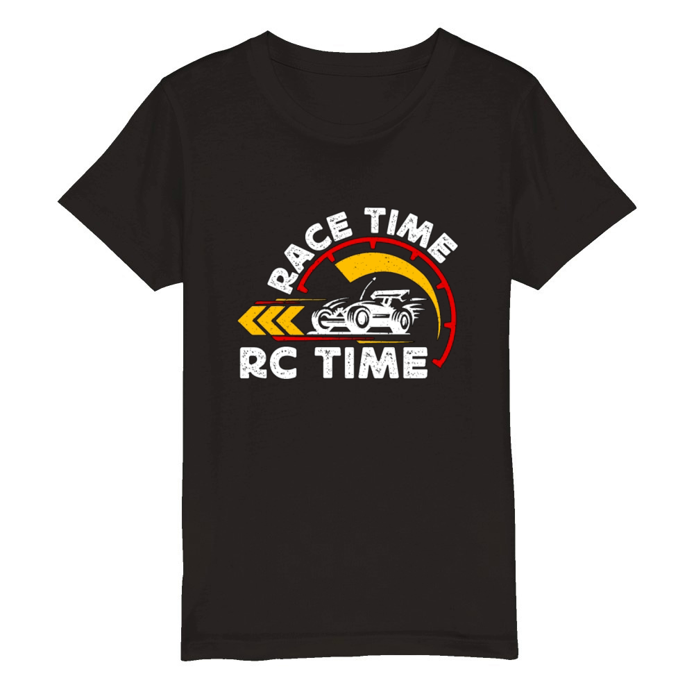 RC Model Racing Race Time RC Time Radio Controlled Organic Kids Crewneck T-shirt