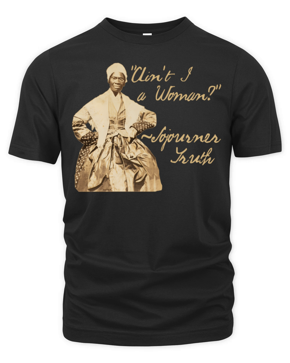 Sojourner Truth Aint I A Quote Sepia Photo Organic Unisex T-shirt