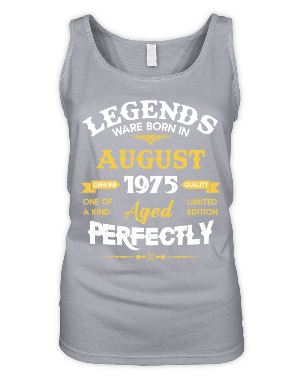 Vintage Aged To Perfection August 1975 Organic Women's Tank Top
