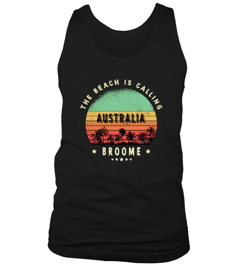 Broome Australia Vintage Beach Design Tank Top Unisex