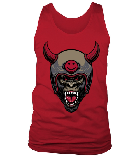 Gorilla head motorcycle Tank Top Unisex