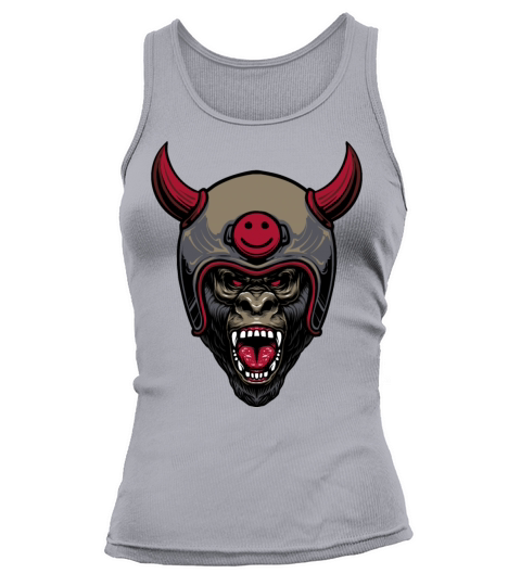 Gorilla head motorcycle Tank top Woman