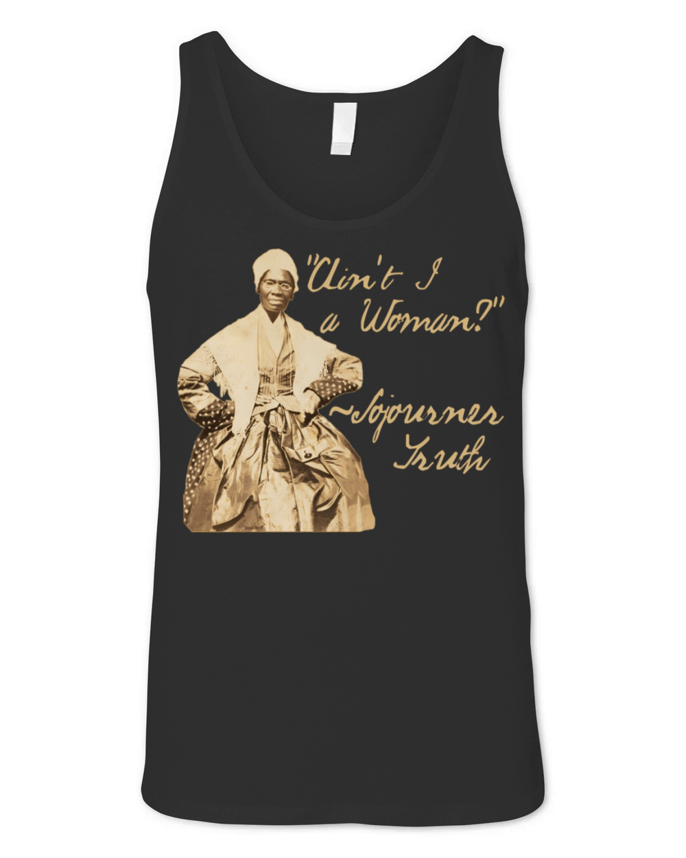 Sojourner Truth Aint I A Quote Sepia Photo Unisex Jersey Tank