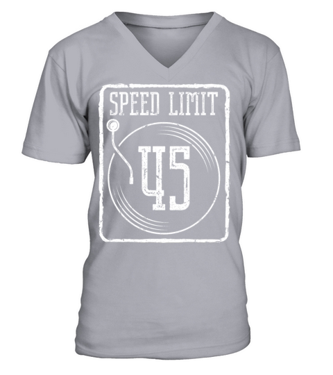 Speed Limit 45 Vinyl Record V-Neck T-shirt