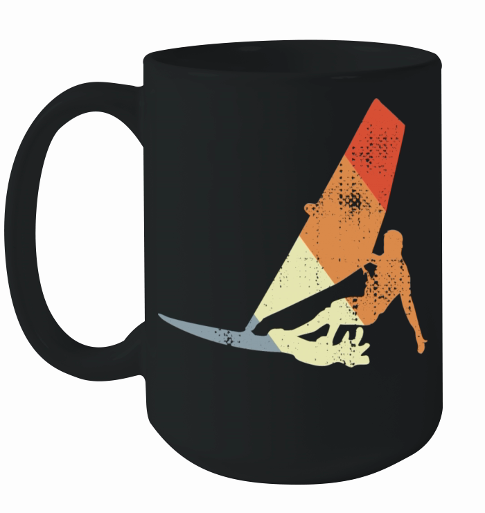 Vintage Windsurfer Ceramic Mug