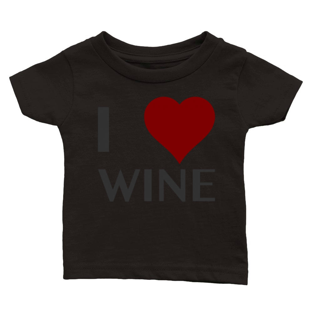 i love wine Classic Baby Crewneck T-shirt