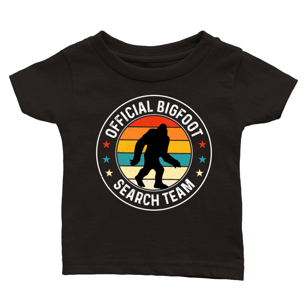 Retro Vintage Bigfoot Search Team Shirt Classic Baby Crewneck T-shirt