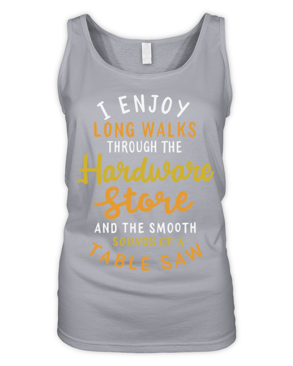 I Enjoy Long Romantic Walks Through The Hardware Organic Women's Tank Top