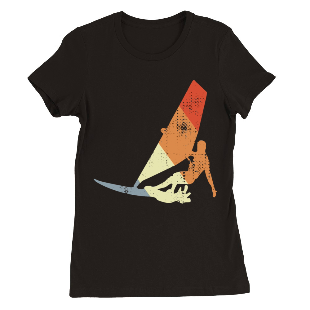 Vintage Windsurfer Premium Womens Crewneck T-shirt