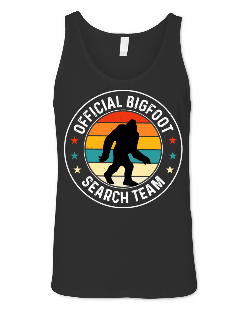 Retro Vintage Bigfoot Search Team Shirt Unisex Jersey Tank