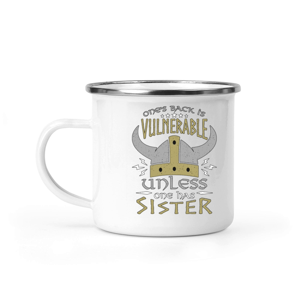 Norse Mythology Ones Back Is Vulnerable Norse Camping Mug