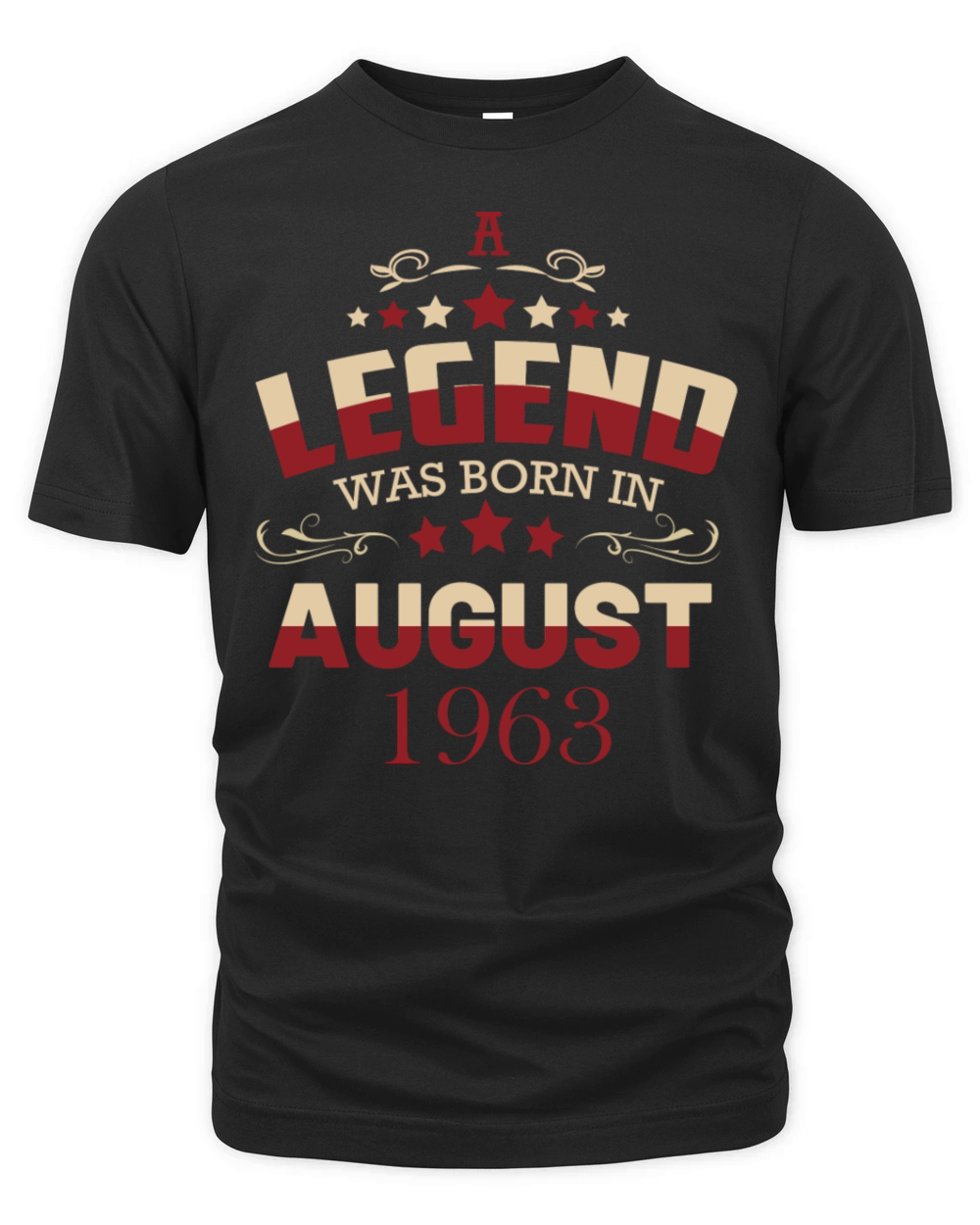 A legend was born in August 1963 Organic Unisex T-shirt