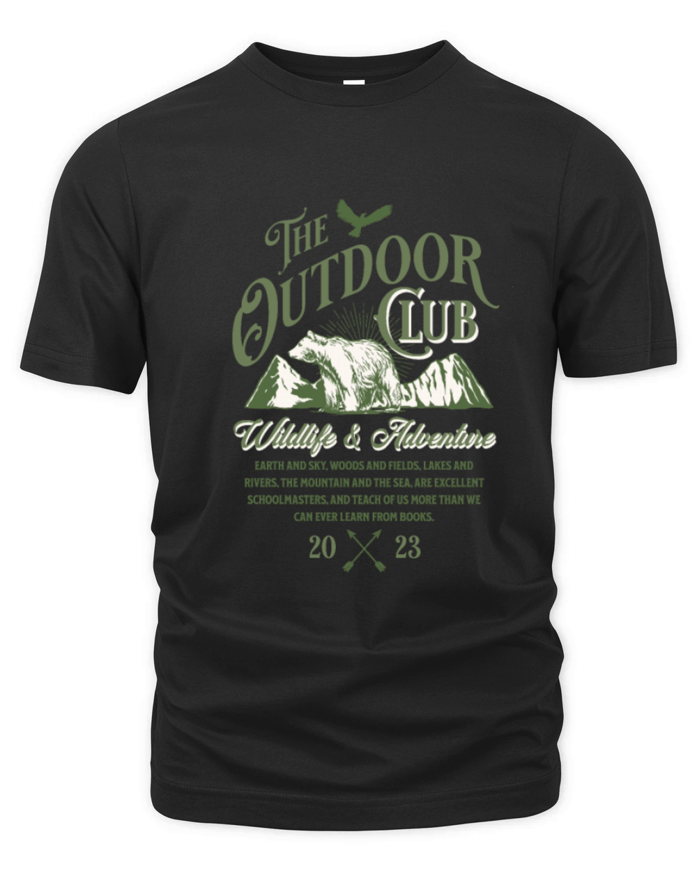 Outdoor Hiking Wildlife Adventure Organic Unisex T-shirt