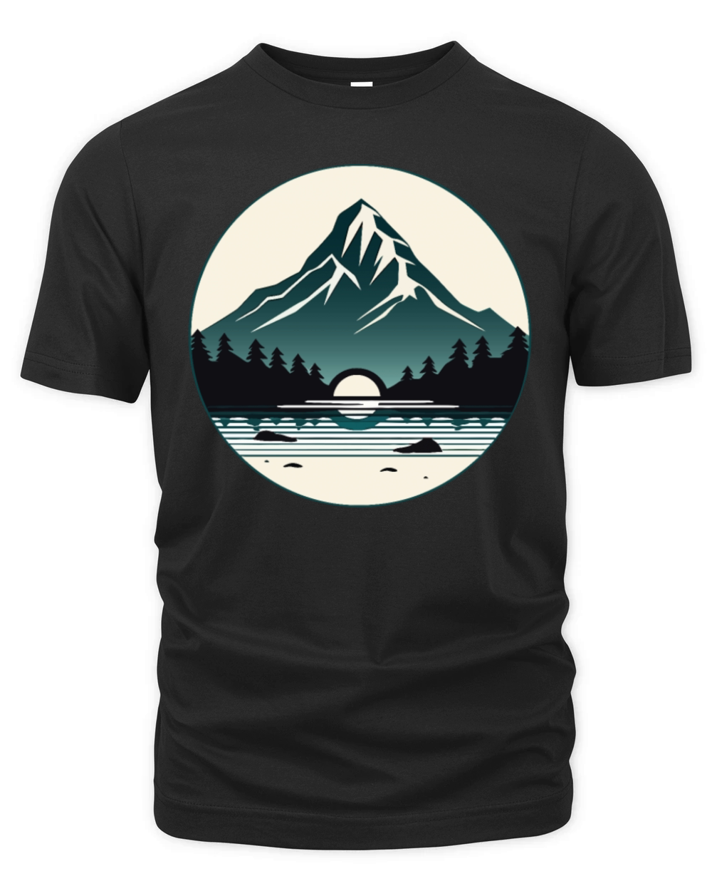 Peak - Minimalist Nature Design Organic Unisex T-shirt