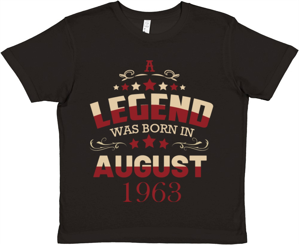 A legend was born in August 1963 Premium Kids Crewneck T-shirt