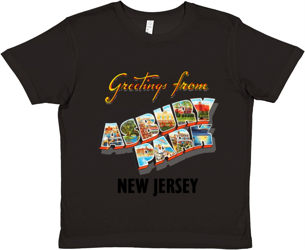 Greetings From Asbury Park New Jersey NJ Vintage Premium Kids Crewneck T-shirt