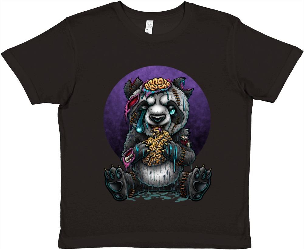 Zombie panda Premium Kids Crewneck T-shirt