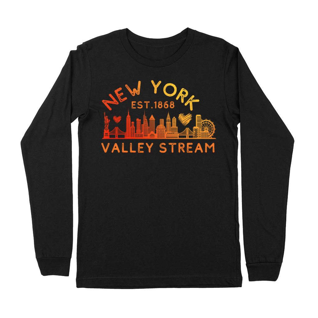 Valley Stream New York Established 1868 Home Town Premium Long Sleeve