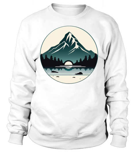 Peak - Minimalist Nature Design Sweatshirt Unisex