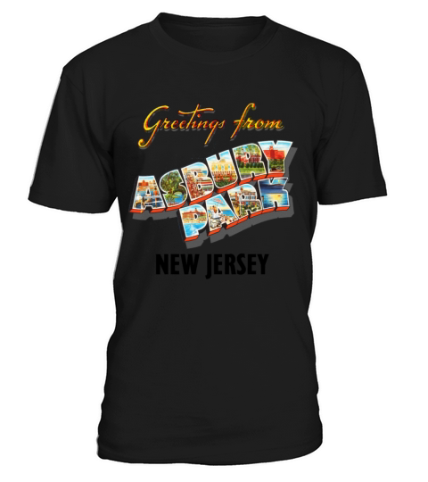 Greetings From Asbury Park New Jersey NJ Vintage T-Shirt Unisex