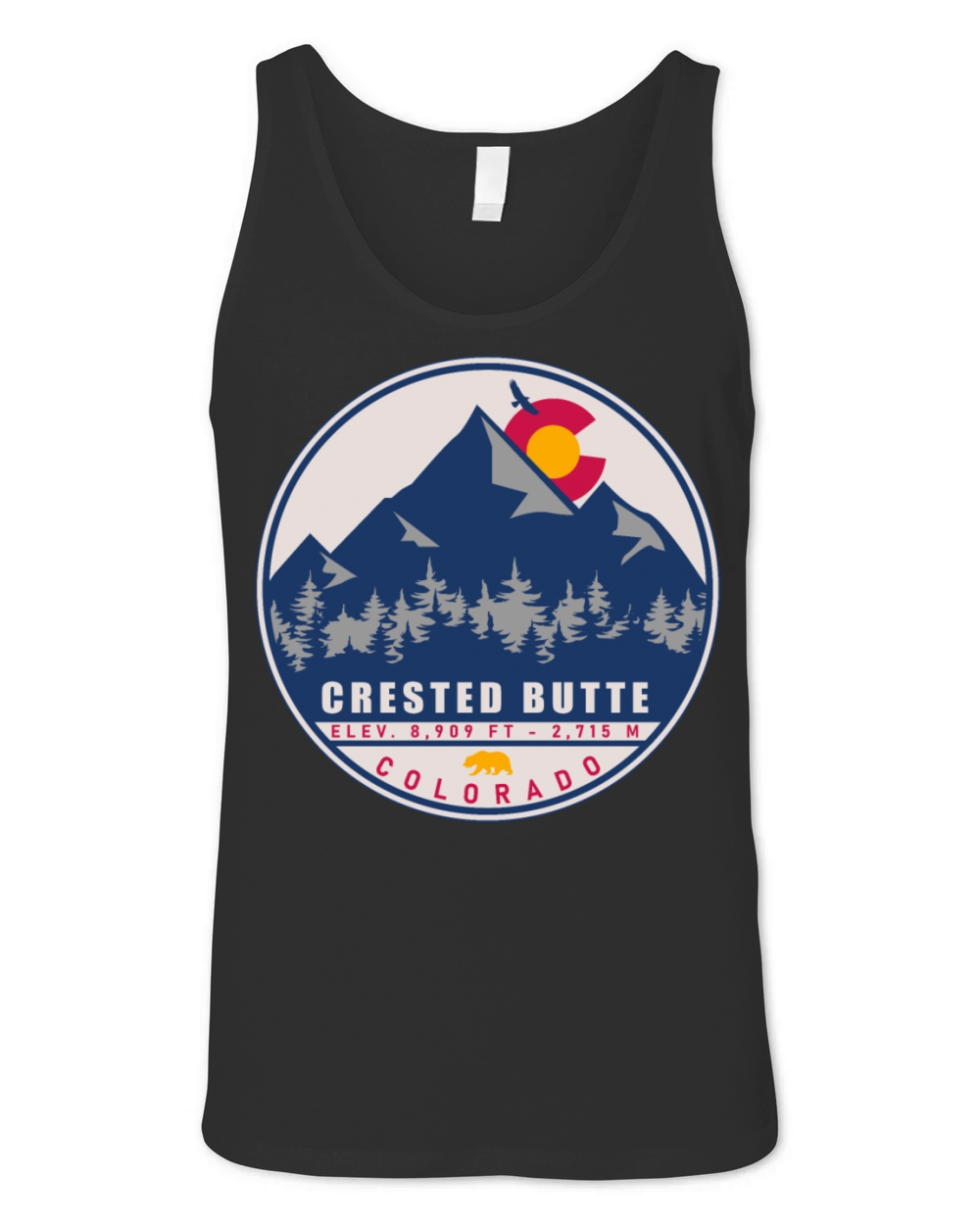 Crested Butte Colorado - Camping Skiing Souvenirs Unisex Jersey Tank