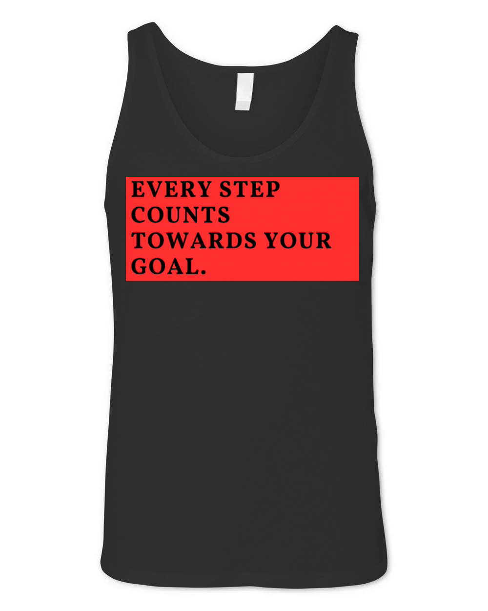 Every step counts towards your goal Unisex Jersey Tank