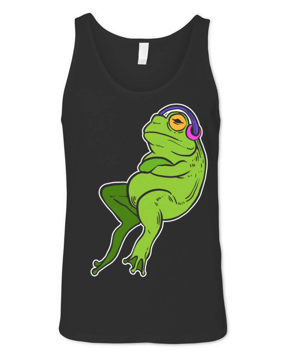 Frog Keep Calm Introvert Gift Unisex Jersey Tank