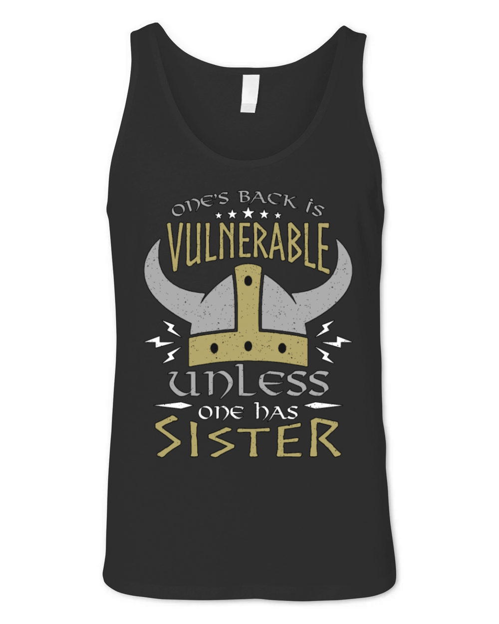 Norse Mythology Ones Back Is Vulnerable Norse Unisex Jersey Tank