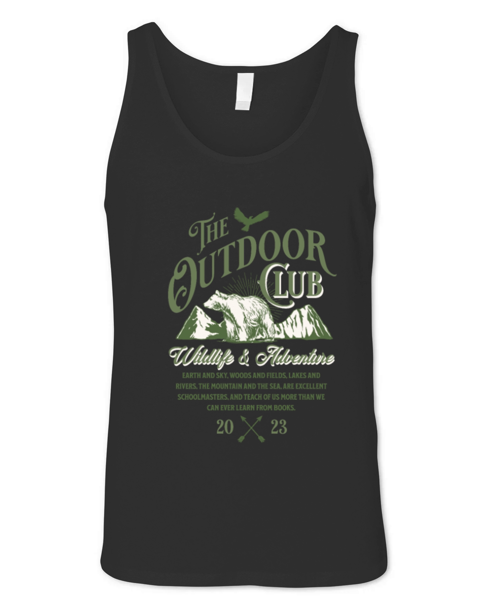 Outdoor Hiking Wildlife Adventure Unisex Jersey Tank