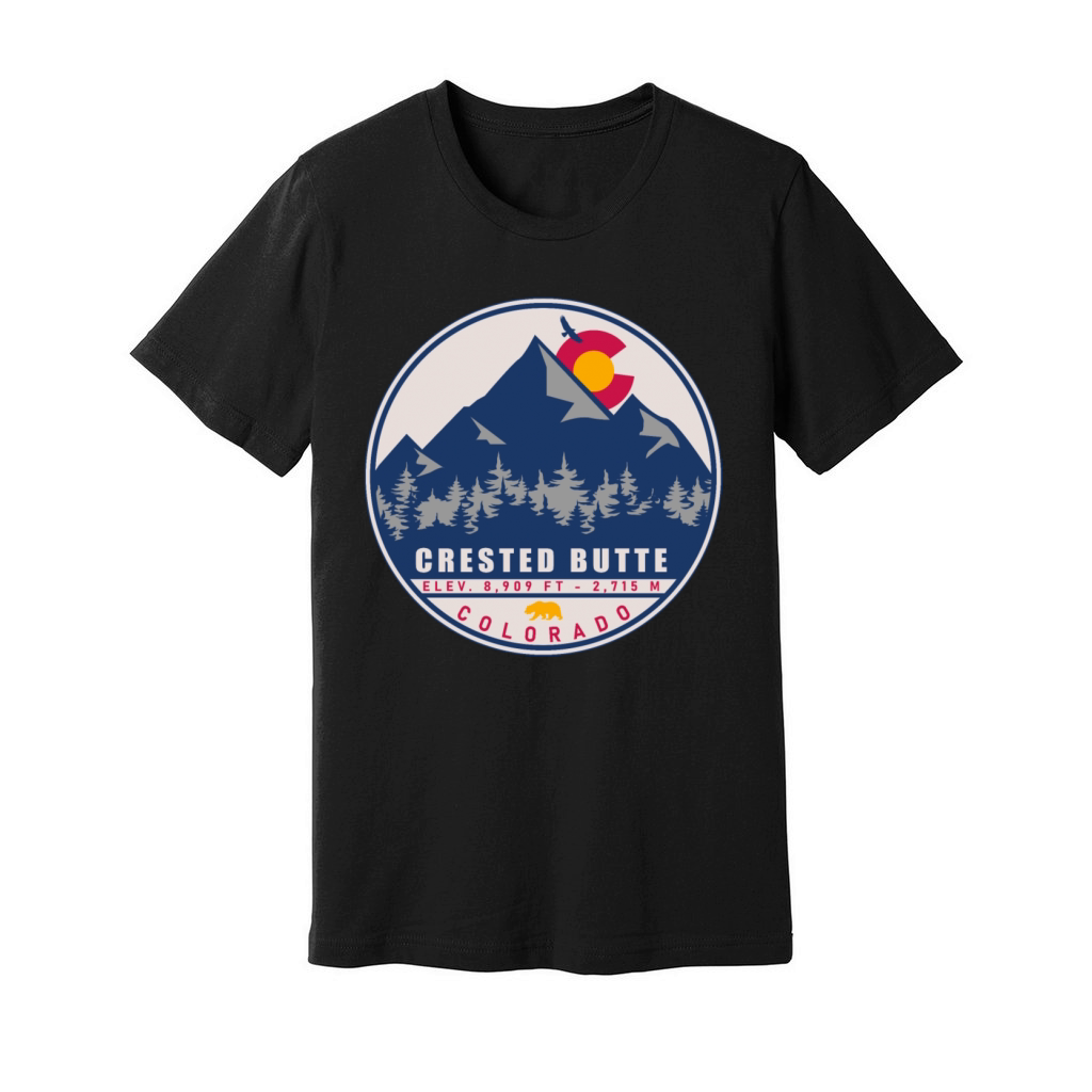 Crested Butte Colorado - Camping Skiing Souvenirs Unisex Jersey Tee