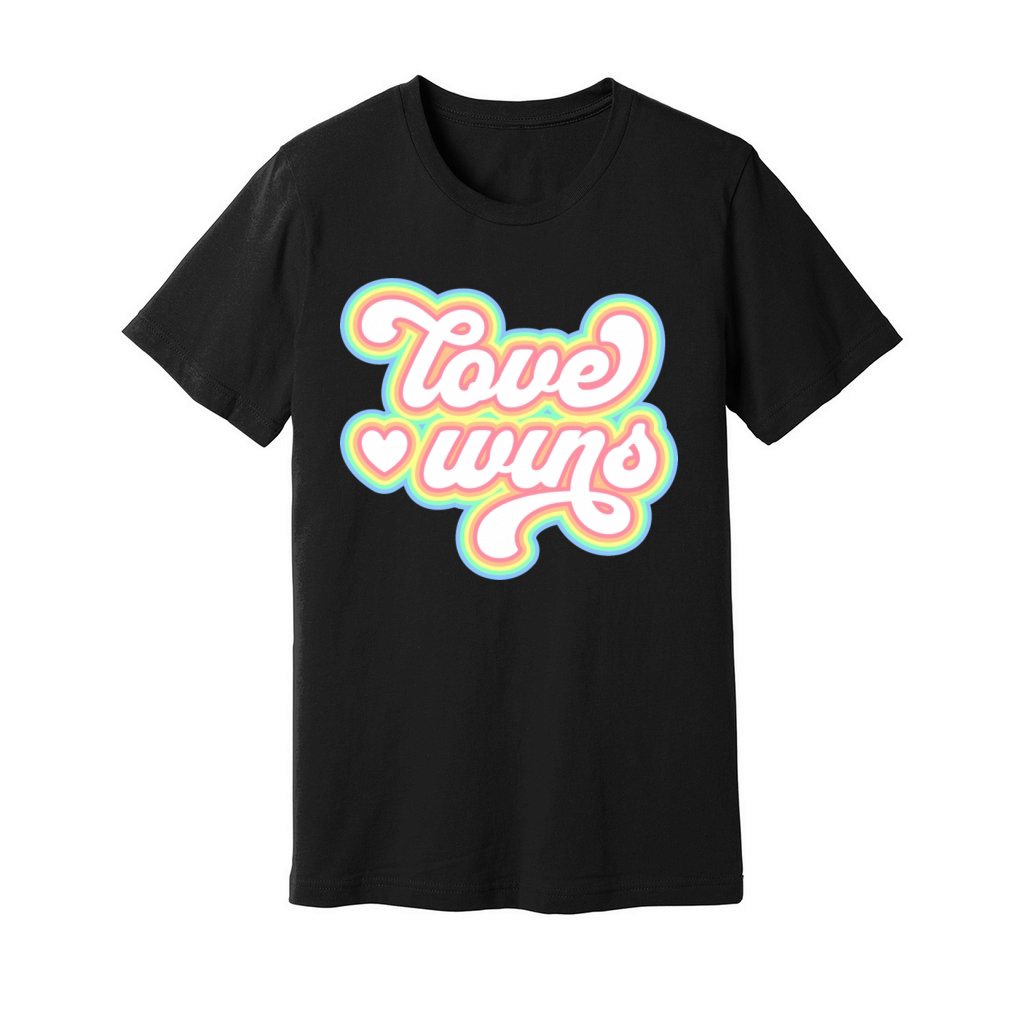 Love wins pride month 2023 Unisex Jersey Tee