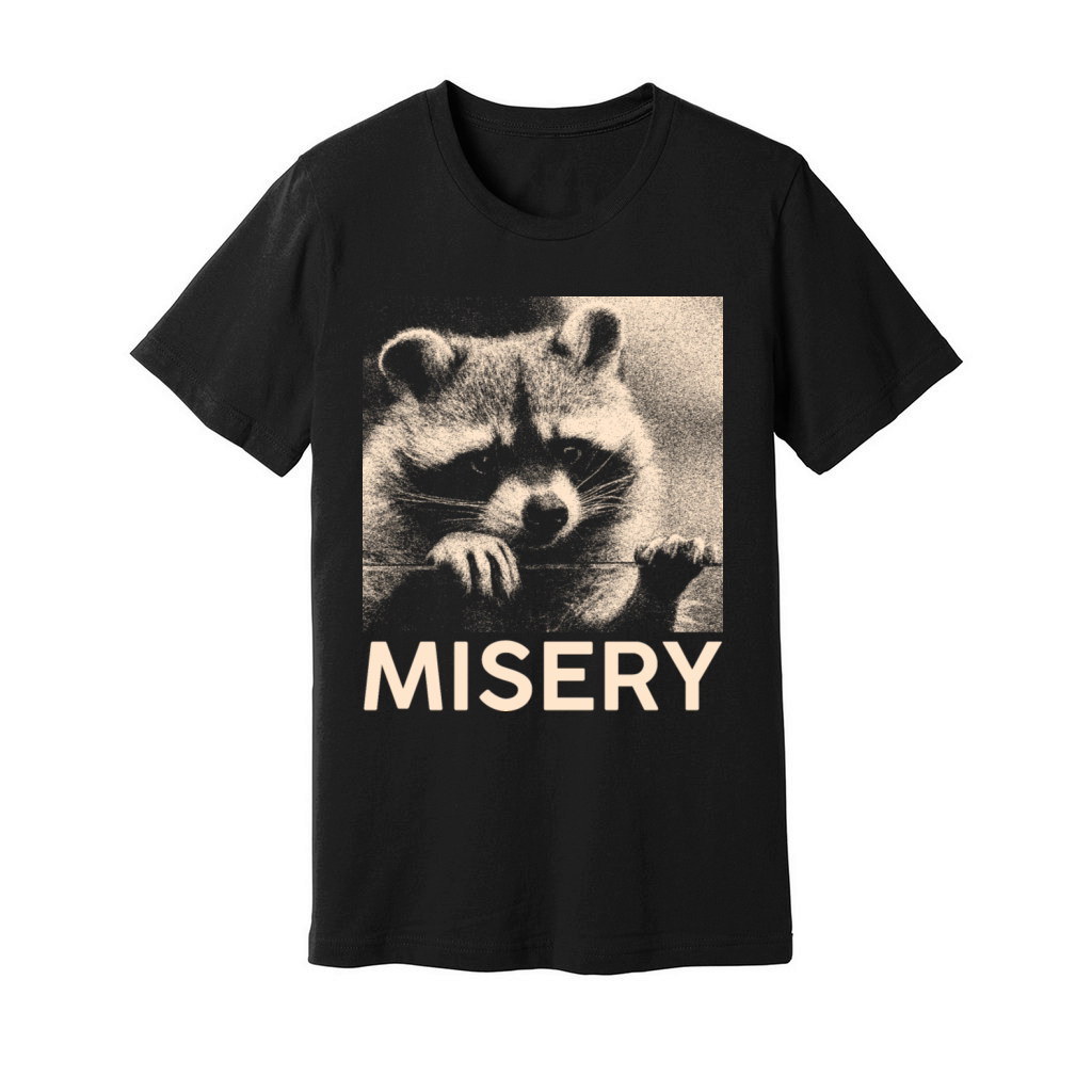 Misery Raccoon Unisex Jersey Tee