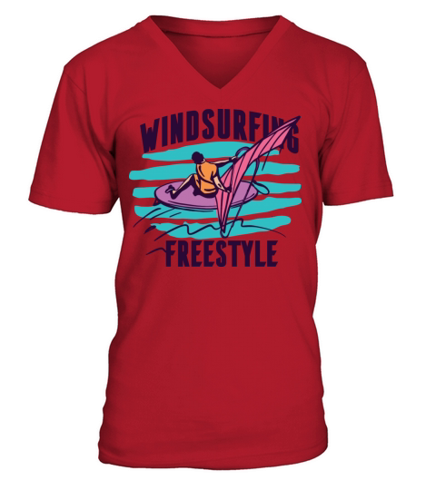 Vintage Surfing V-Neck T-shirt
