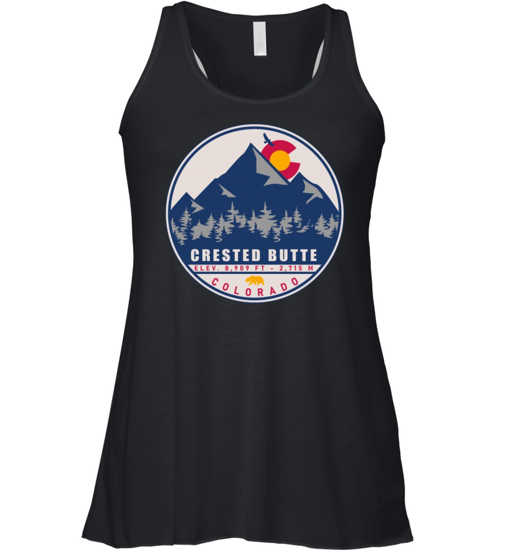 Crested Butte Colorado - Camping Skiing Souvenirs Women's Flowy Tank Top