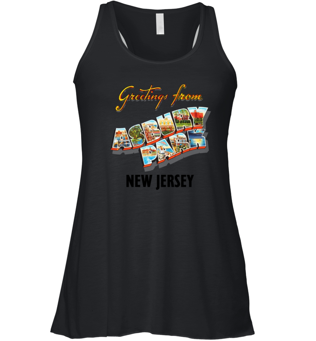 Greetings From Asbury Park New Jersey NJ Vintage Women's Flowy Tank Top