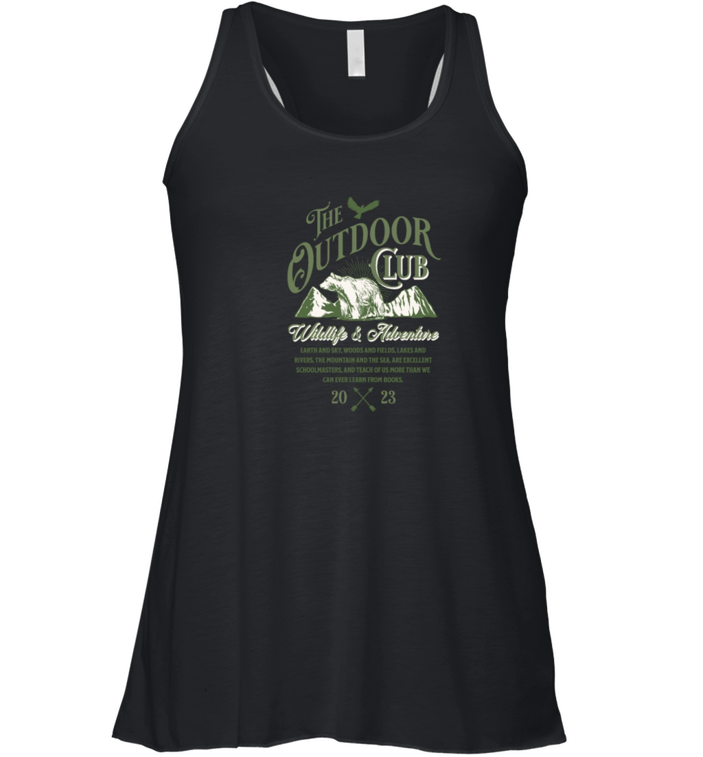 Outdoor Hiking Wildlife Adventure Women's Flowy Tank Top