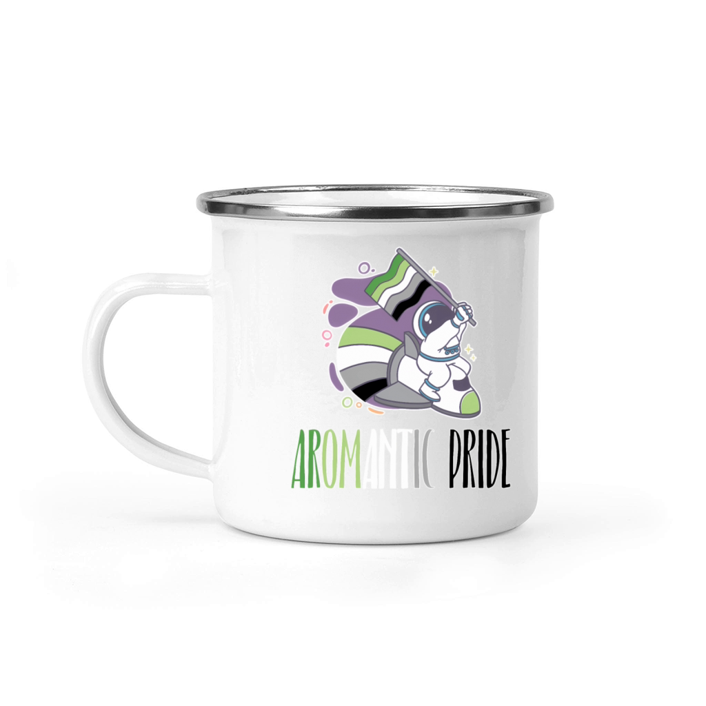 Aromantic Pride Flag Camping Mug