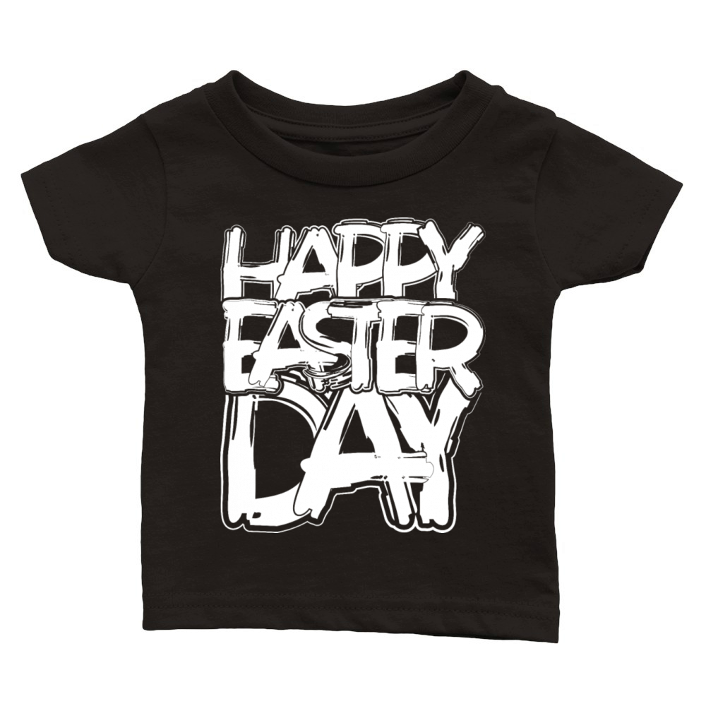 Happy Easter Day White Classic Baby Crewneck T-shirt