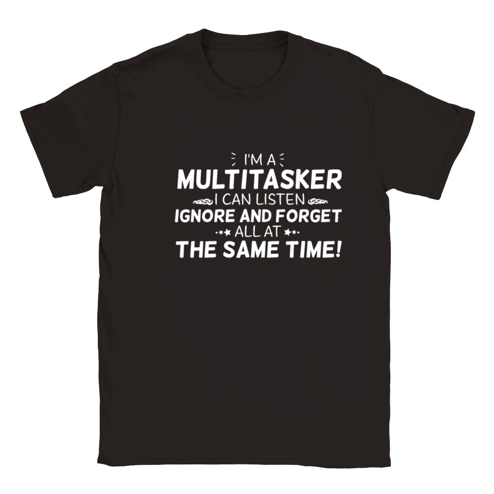I Am A Multitasker I Can Funny Saying Classic Kids Crewneck T-shirt