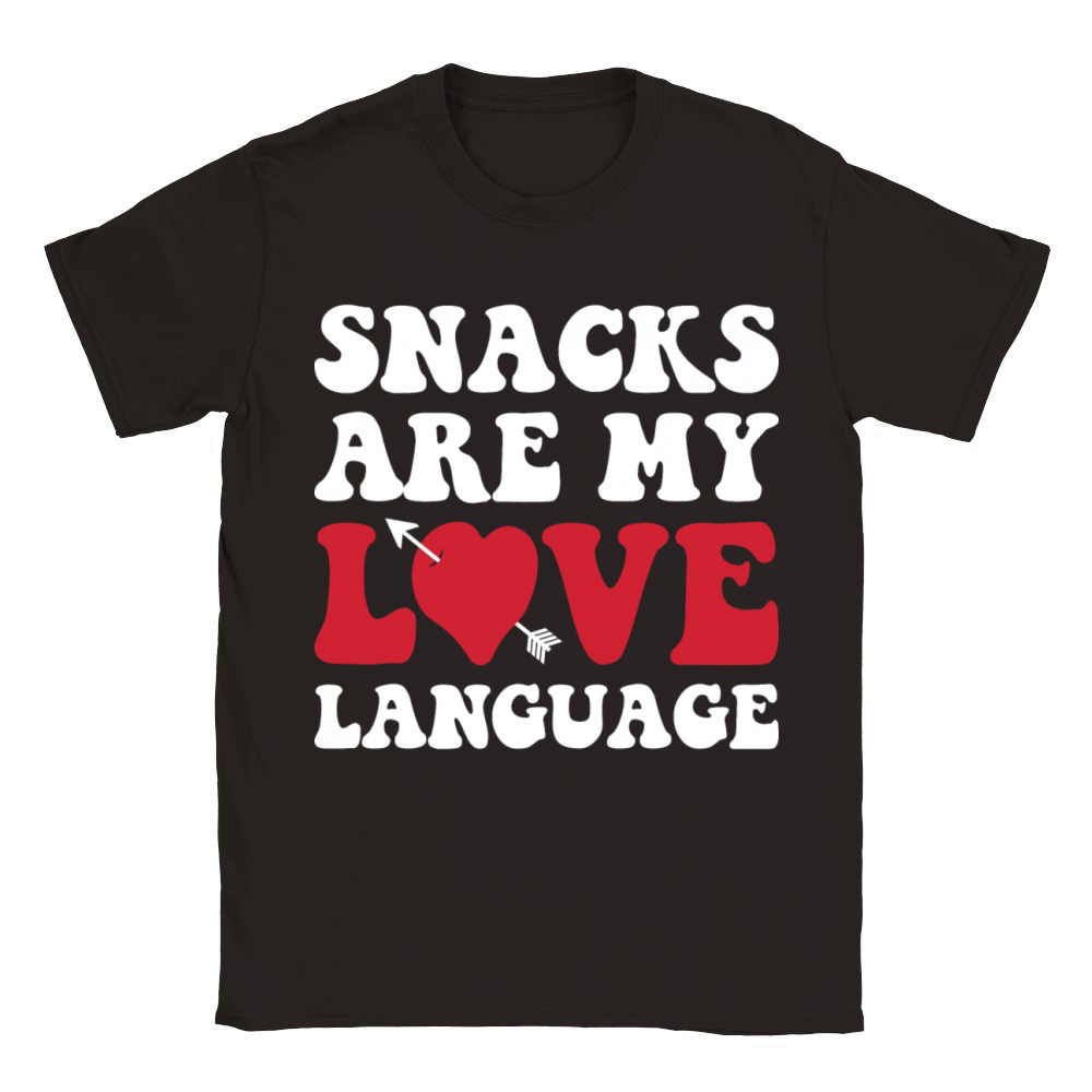 Snacks are my Love Language Funny Snack Lovers Classic Kids Crewneck T-shirt
