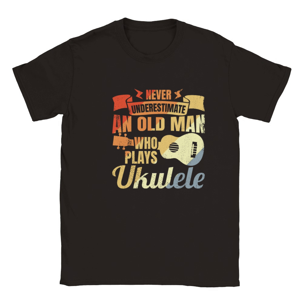 Ukulelist Grandfather Classic Kids Crewneck T-shirt