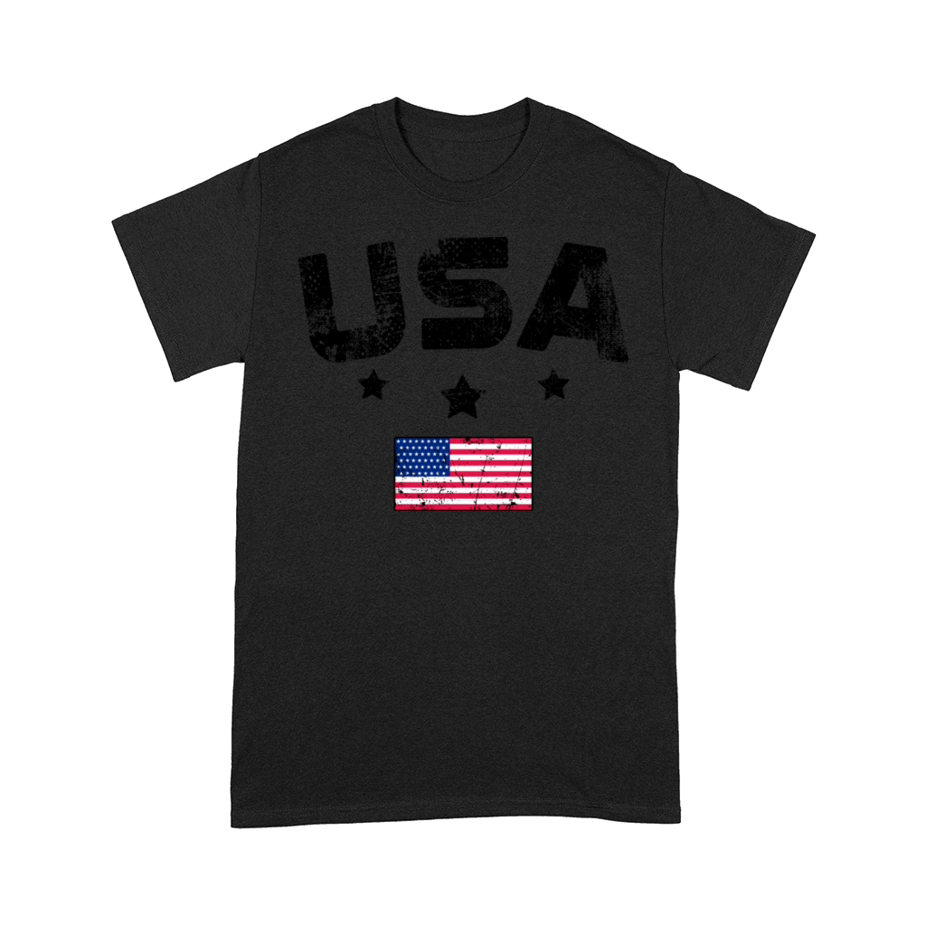Fathers day Best dad ever with US american flag Comfort T-shirt