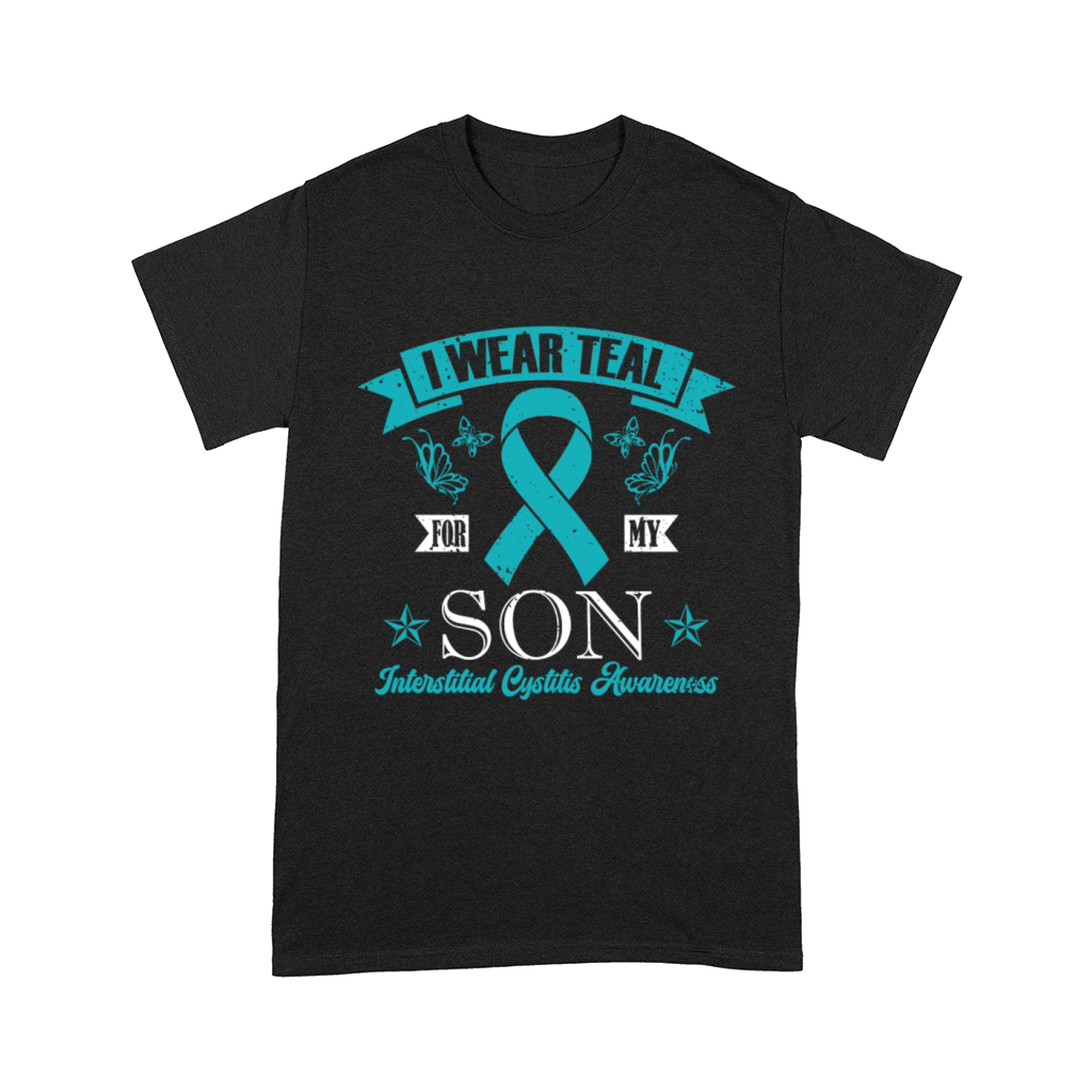 I Wear Teal For My Son Interstitial Cystitis Comfort T-shirt
