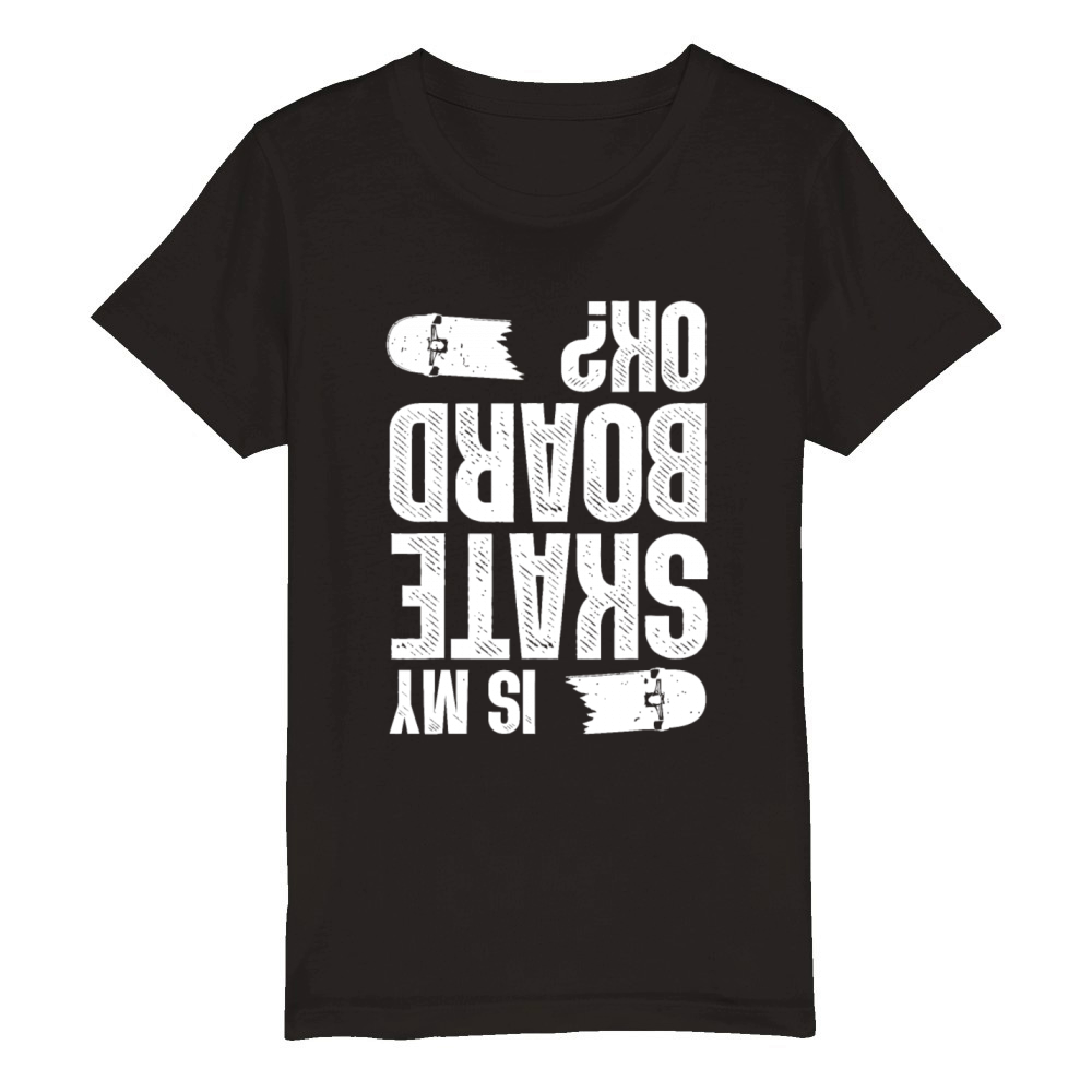 Cool Skateboard For Men Women Kid Skateboarder Ska Organic Kids Crewneck T-shirt